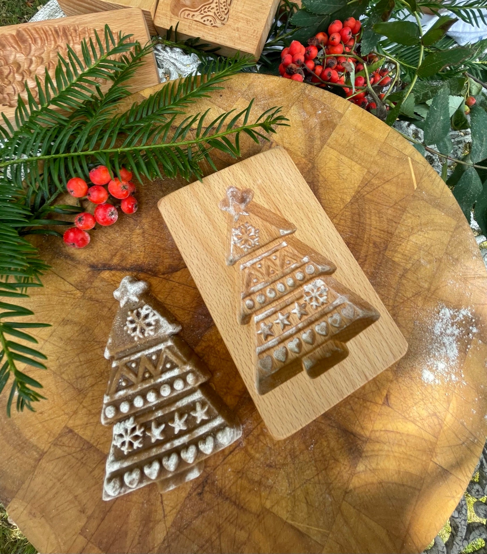 Christmas Tree Wooden Cookie Christmas Tree Cookie Cutter